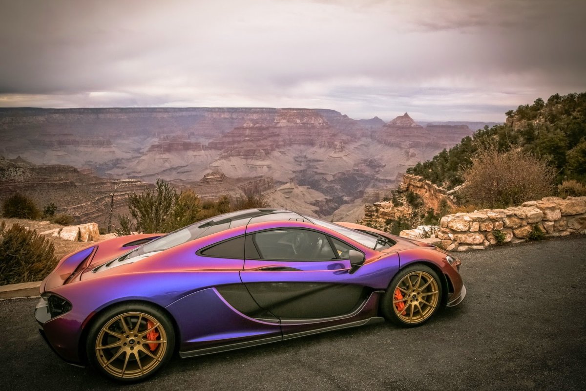 MCLAREN p1 фиолетовый