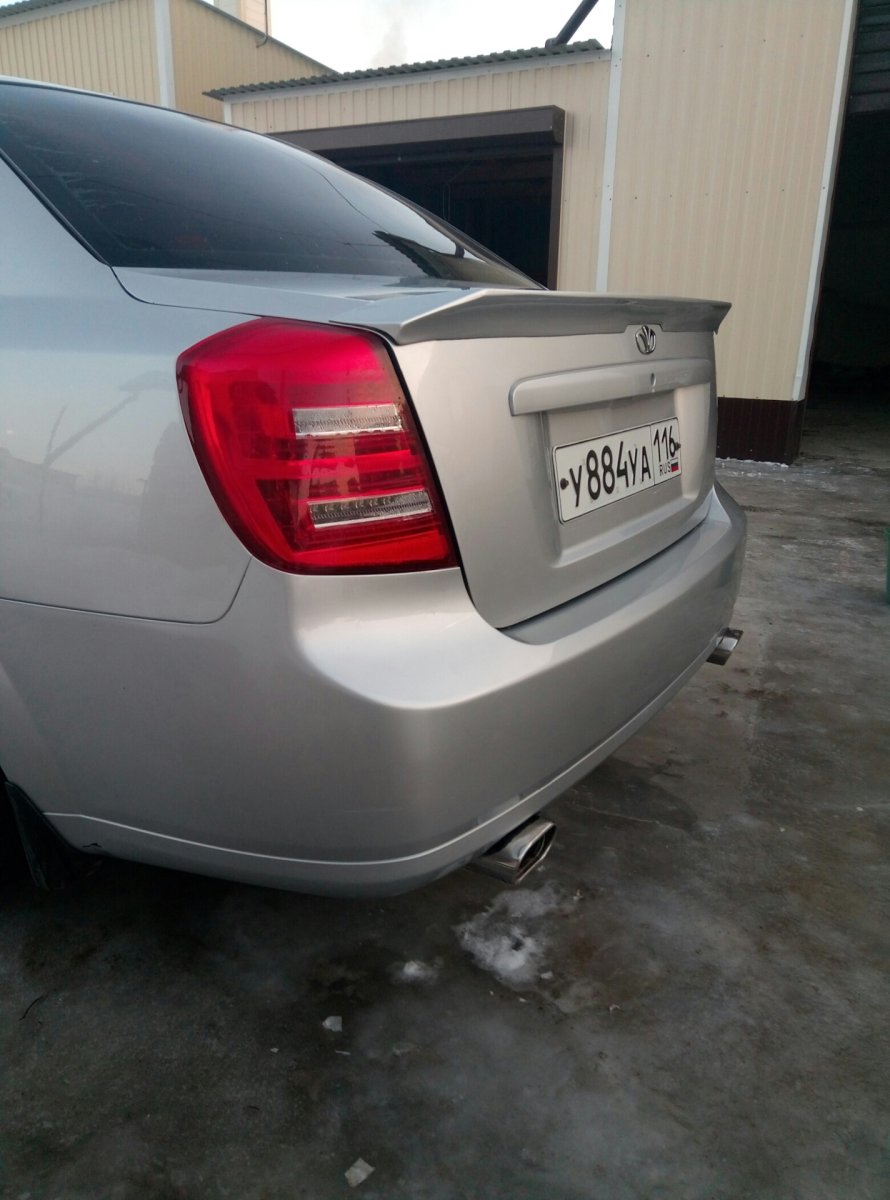 Daewoo Gentra спойлер