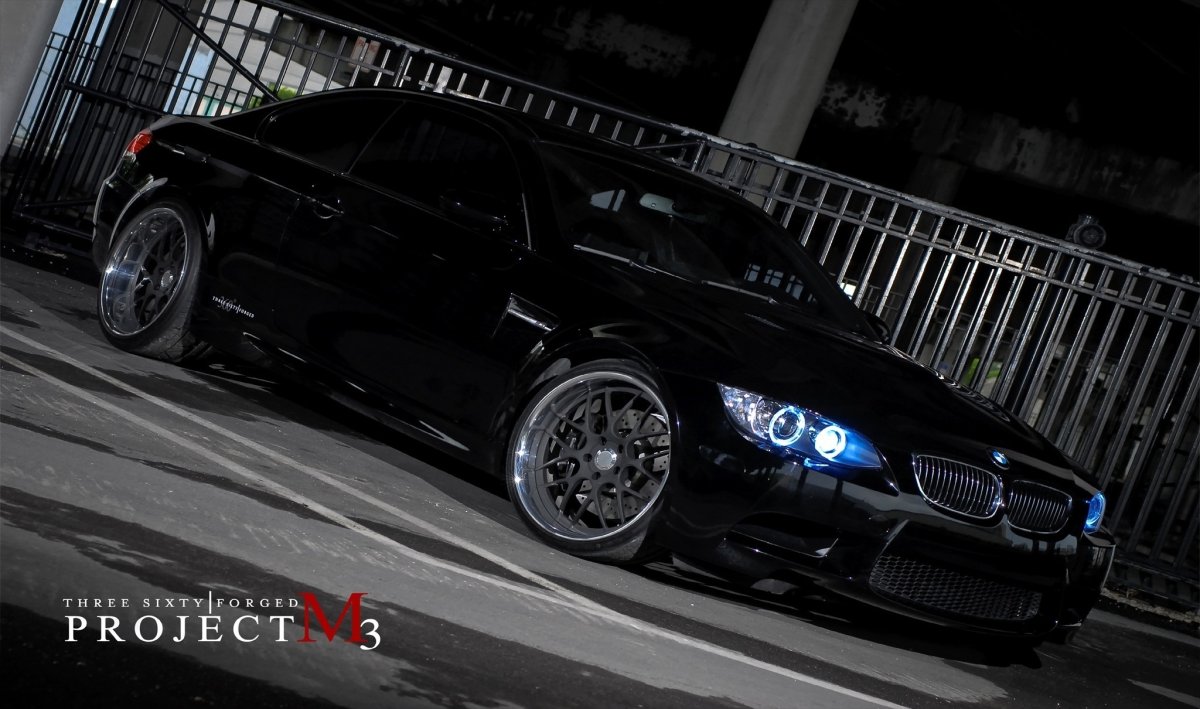 BMW m3 черная на мобильныы