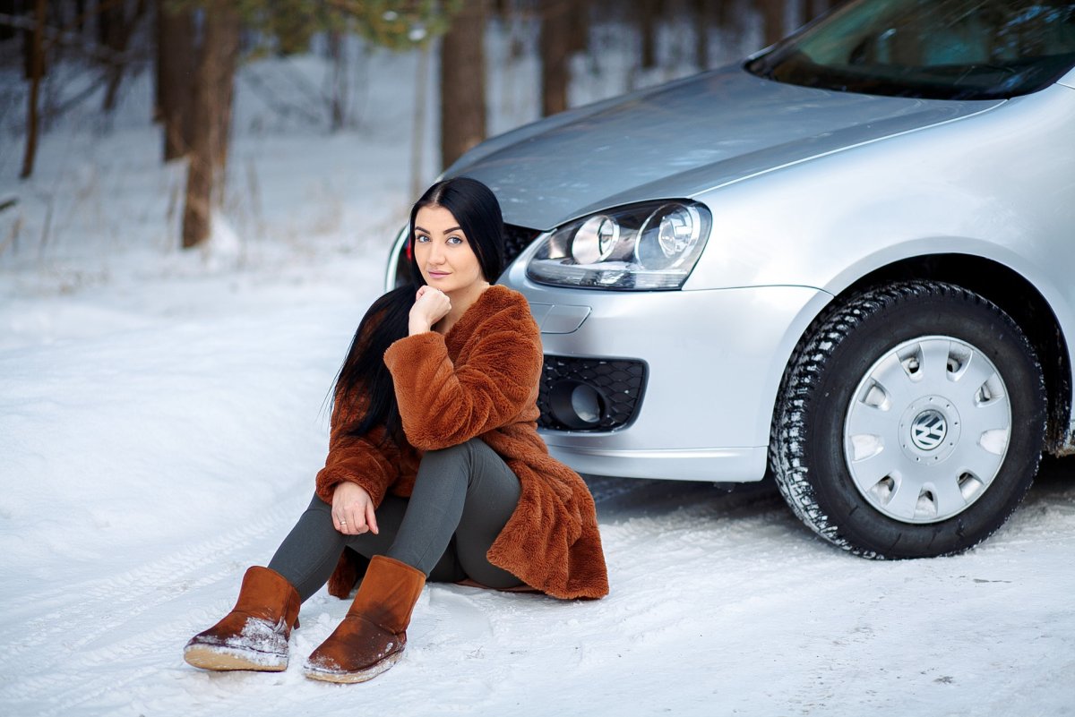 Зимняя фотосессия с авто