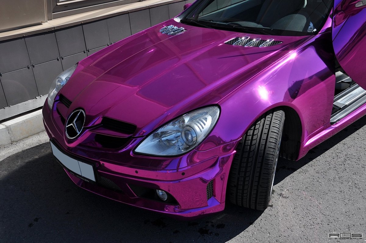 Mercedes SLK фиолетовый