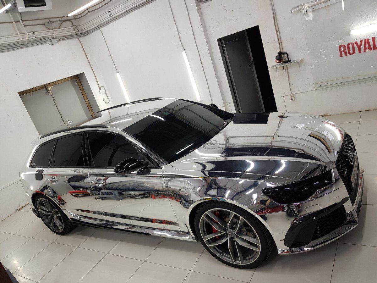 Audi a6 c7 оклейка хрома