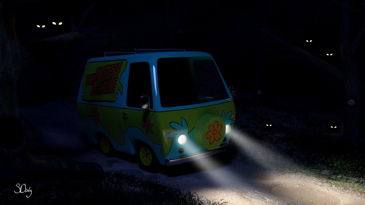 Mystery Machine background