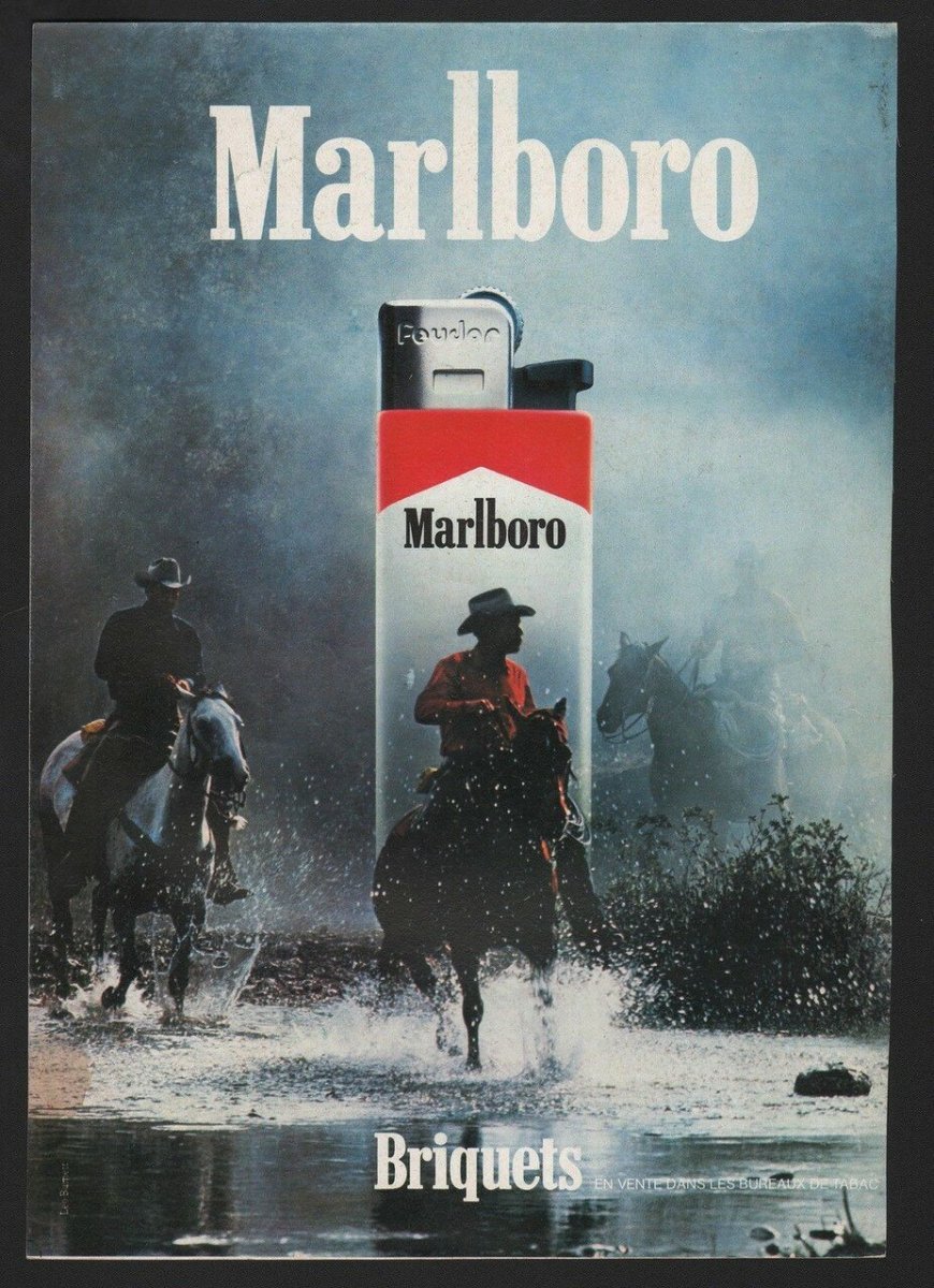 Старые рекламные плакаты Marlboro