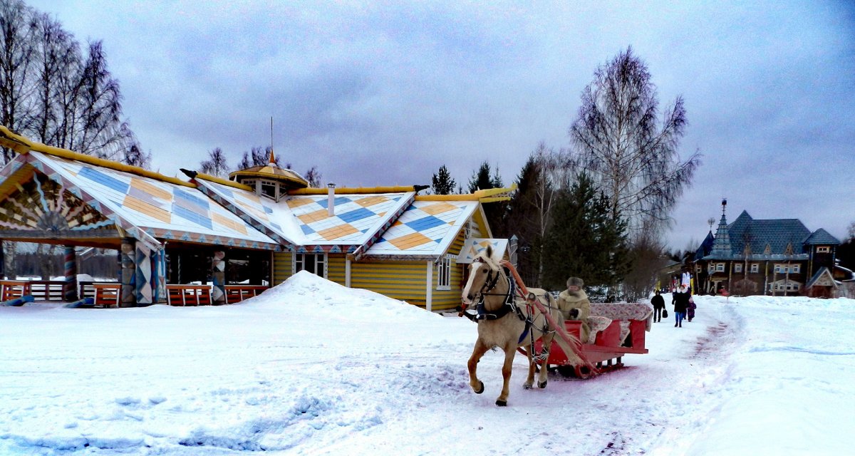 Верхние Мандроги туристическая деревня зимой