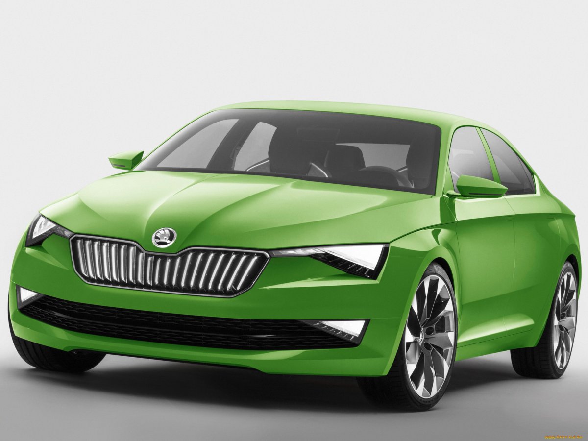 Skoda Superb зеленая