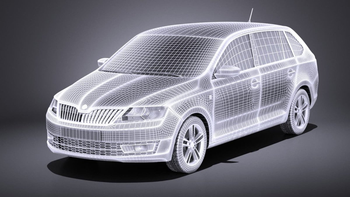 Skoda Rapid 3d