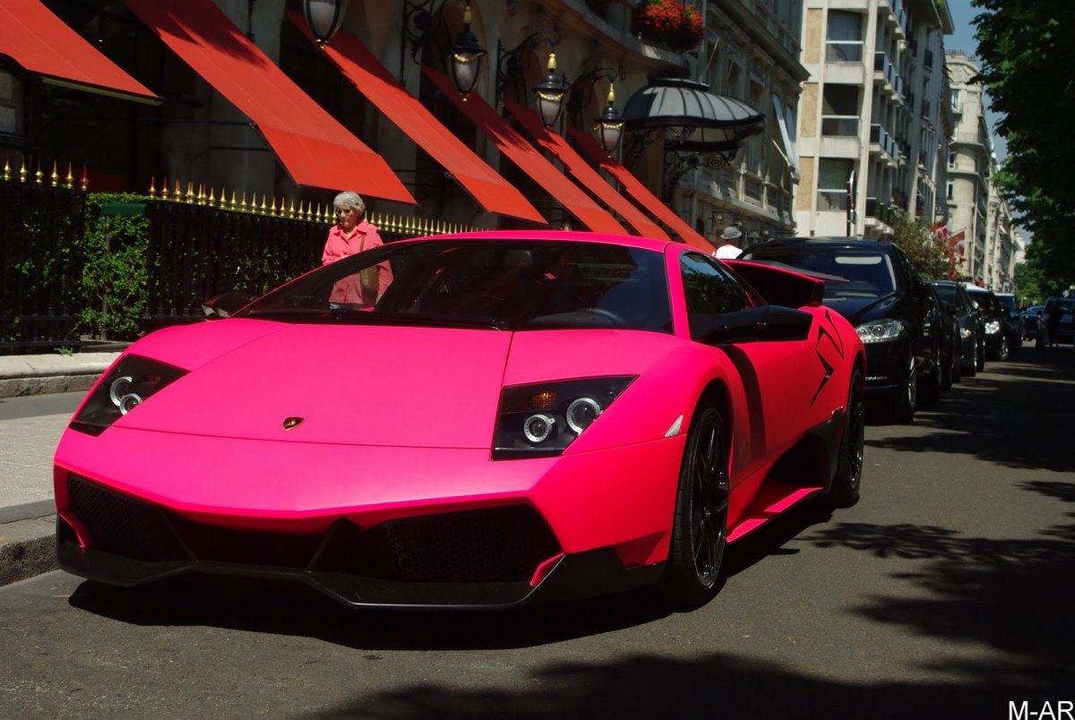 Ламборджини Murcielago розовая
