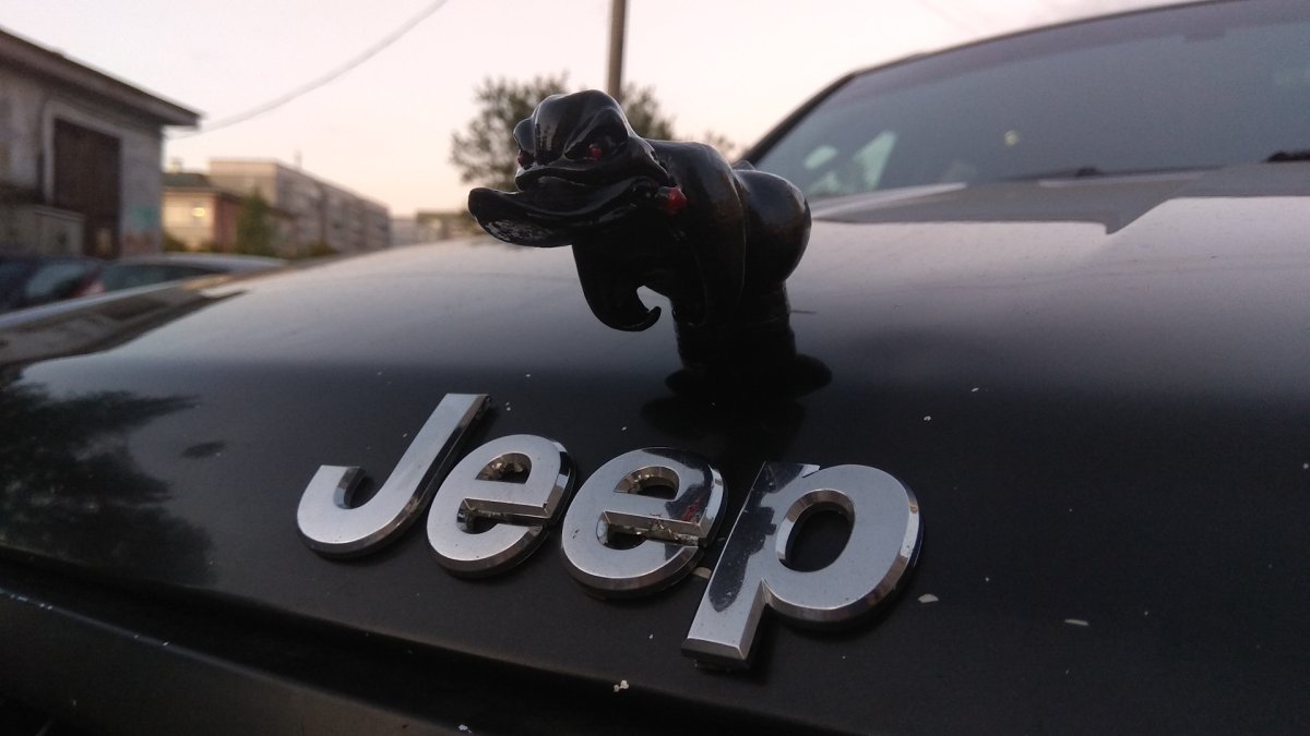 Jeep Grand Cherokee с уткой на капоте