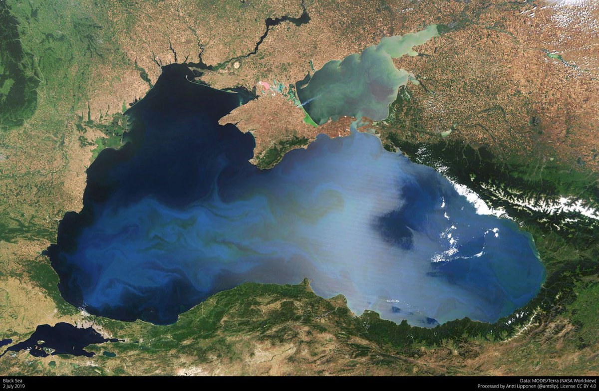 Черное море 2022 с космоса
