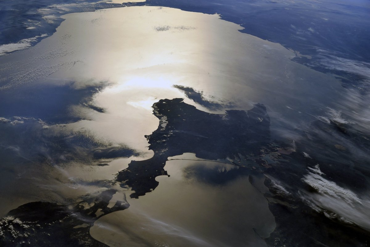 Крымский полуостров снимок из космоса