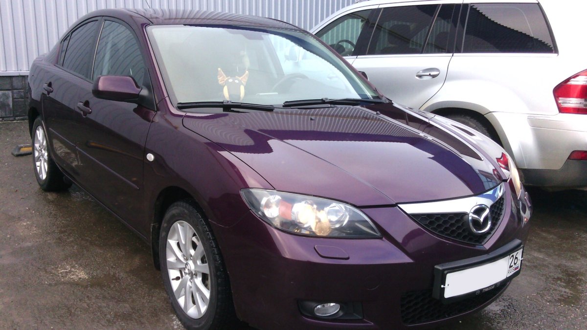Мазда 3 2008 седан фиолетовая