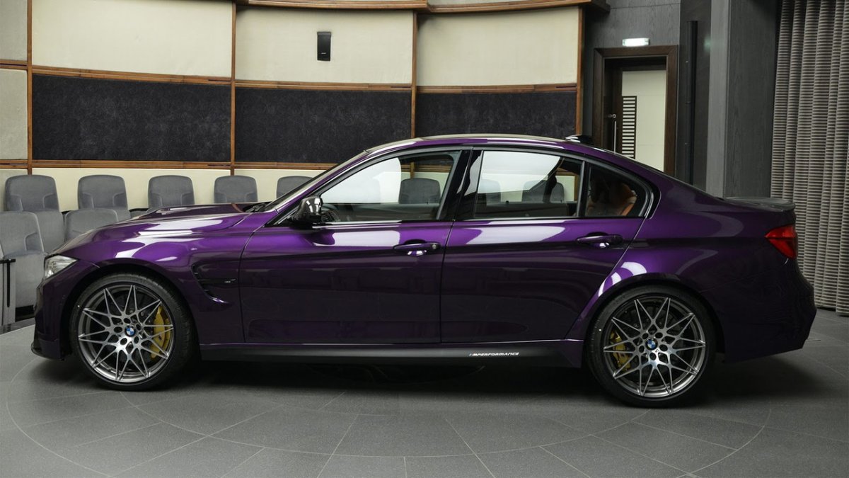 BMW m3 f80 фиолетовая