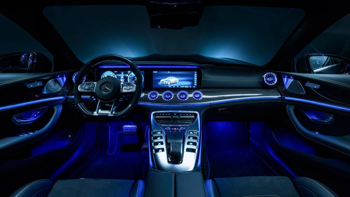 Подсветка салона Мерседес w213