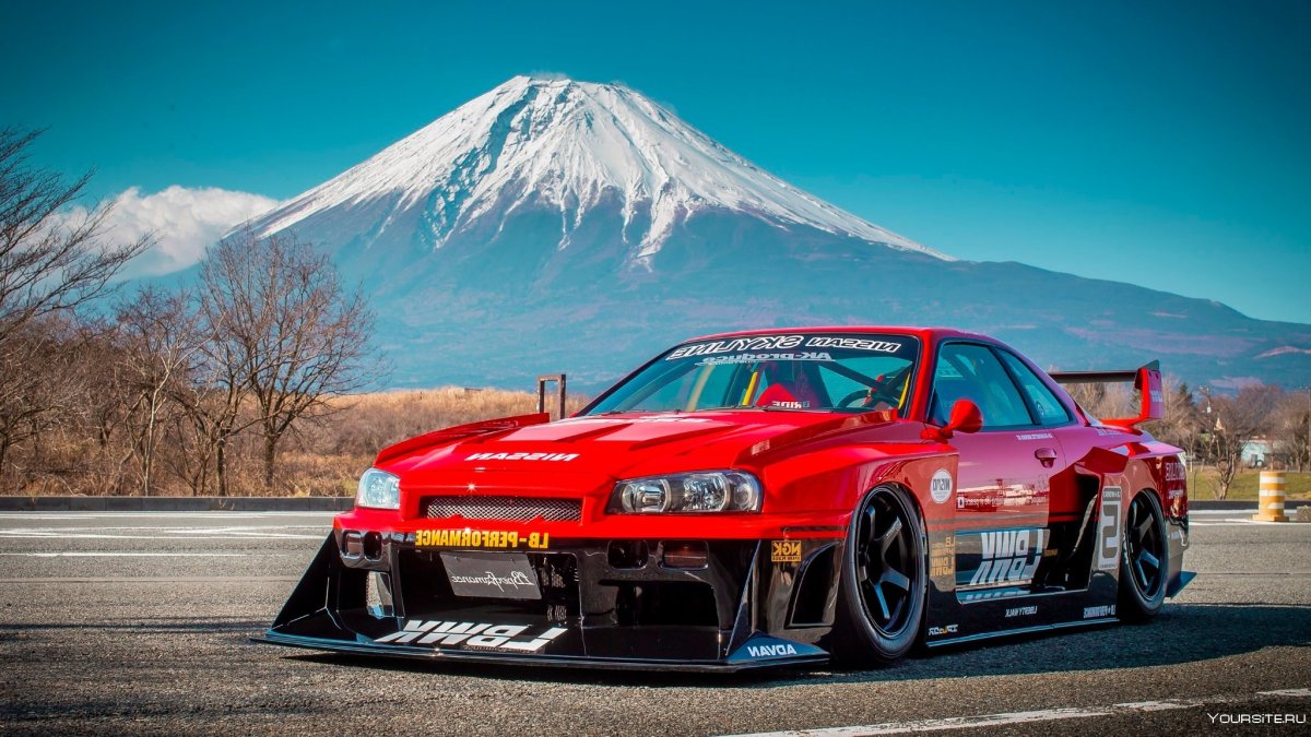 Nissan Skyline GTR r34 дрифт