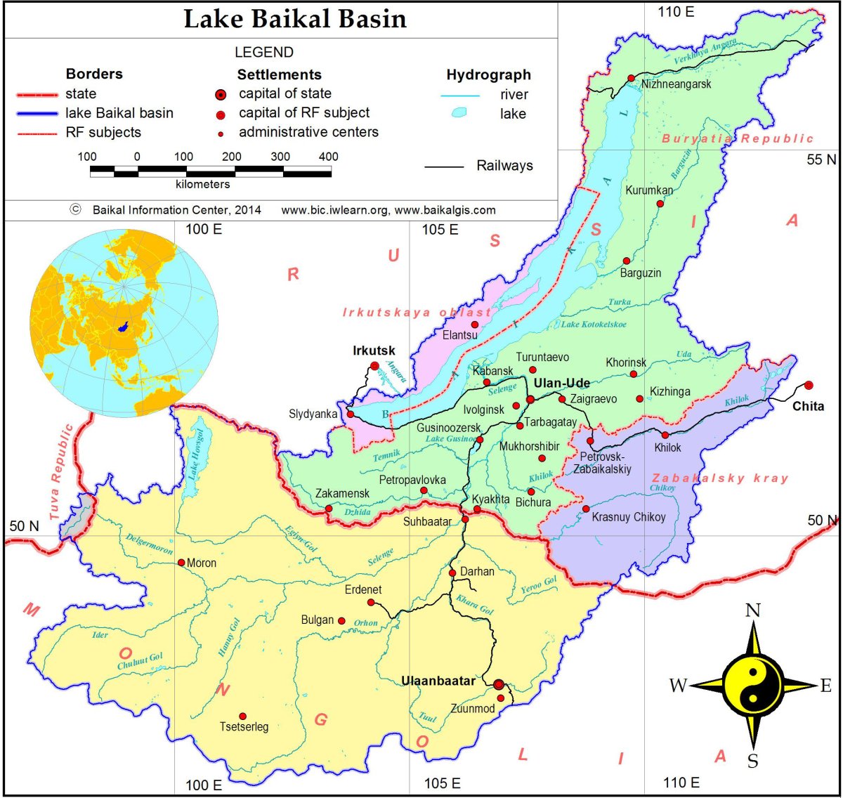Водосборный бассейн озера Байкал