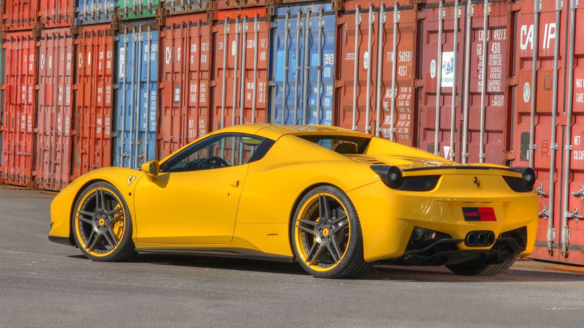 Ferrari 458 Spider Yellow