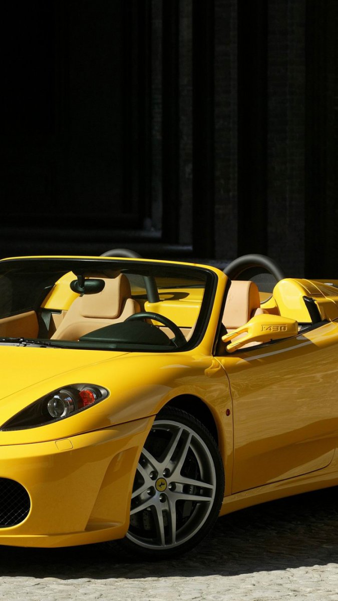 Ferrari f430 Spider желтый