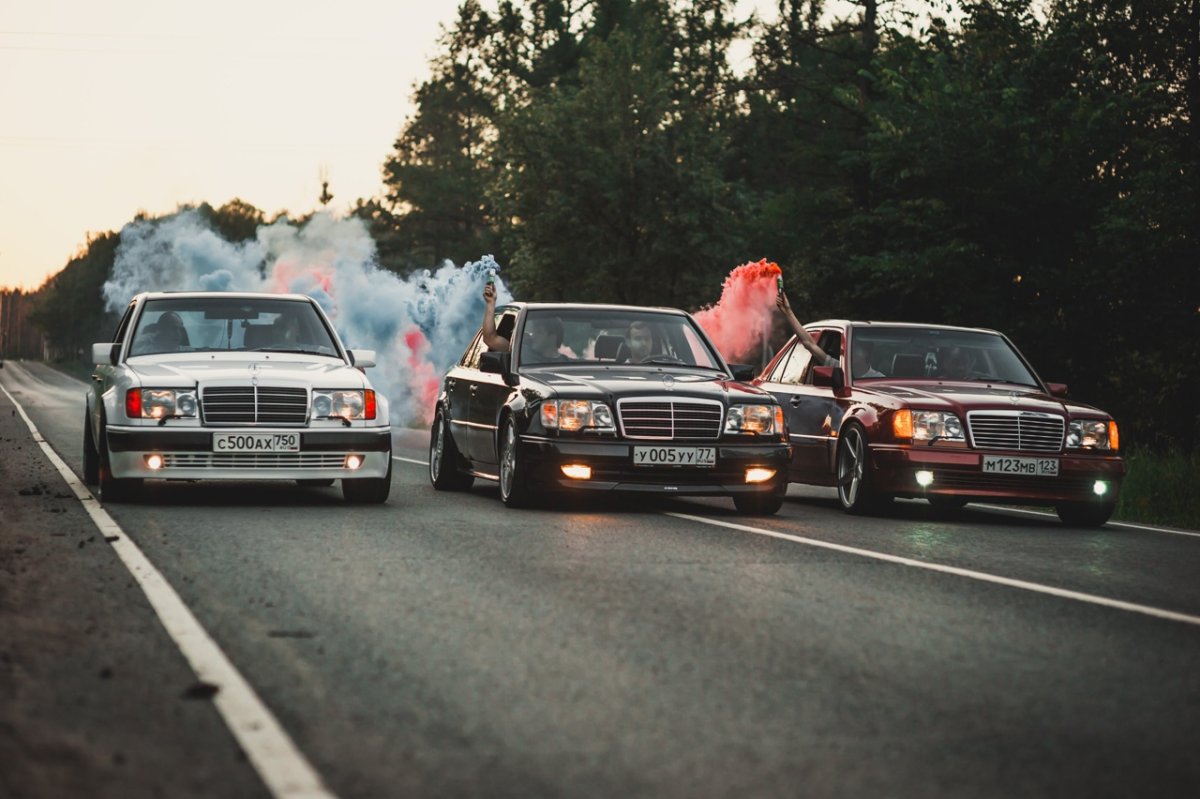 Мерседес w124 бандиты