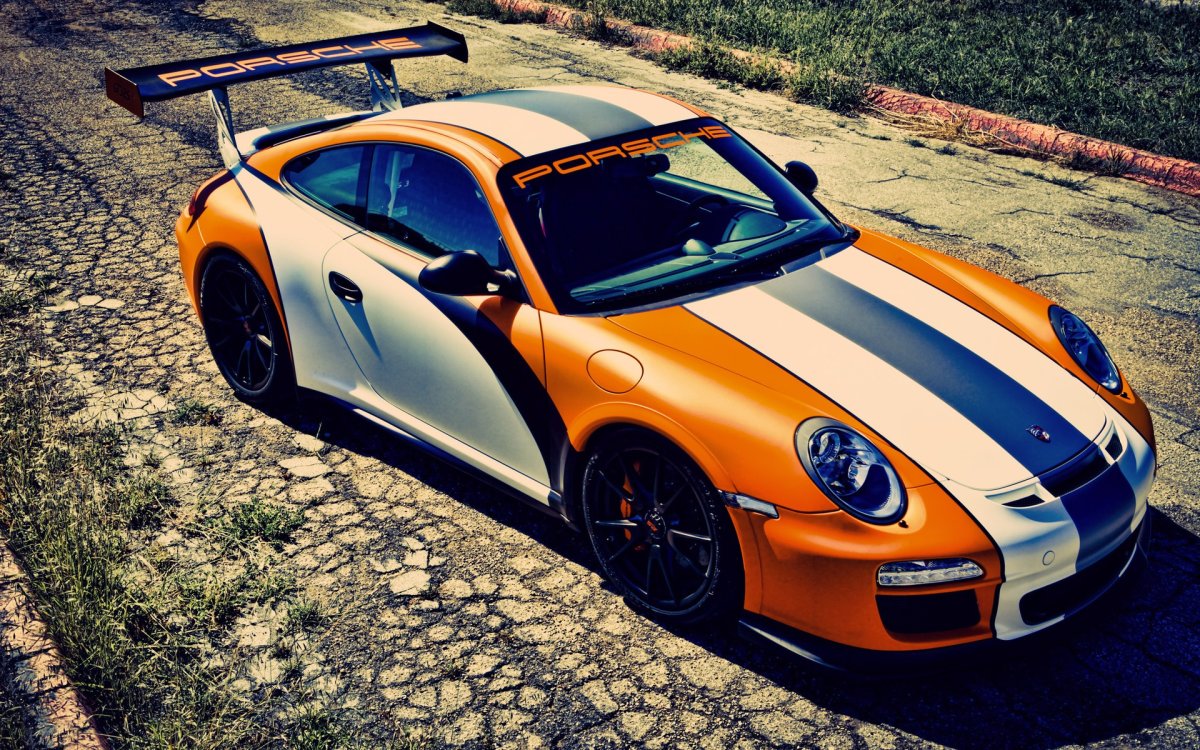 Porsche 911 gt3 Orange
