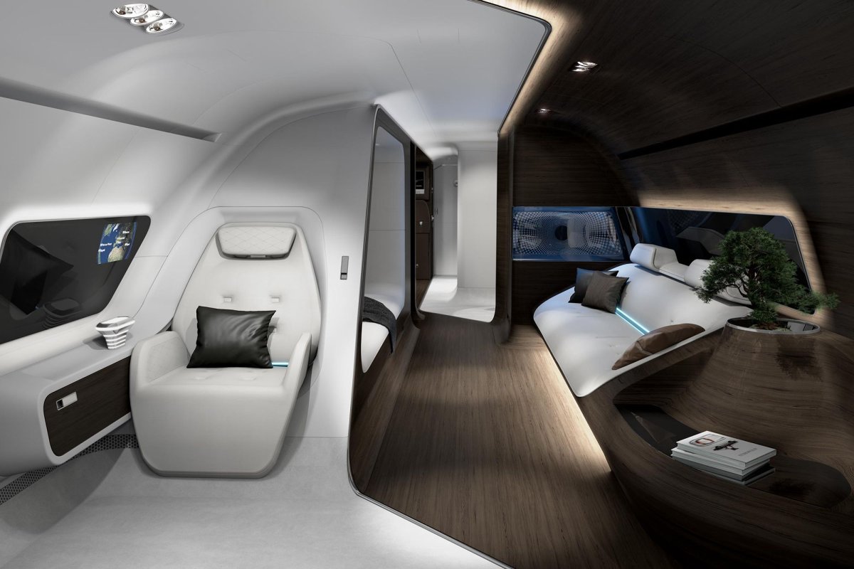 Private Jet and Mercedes