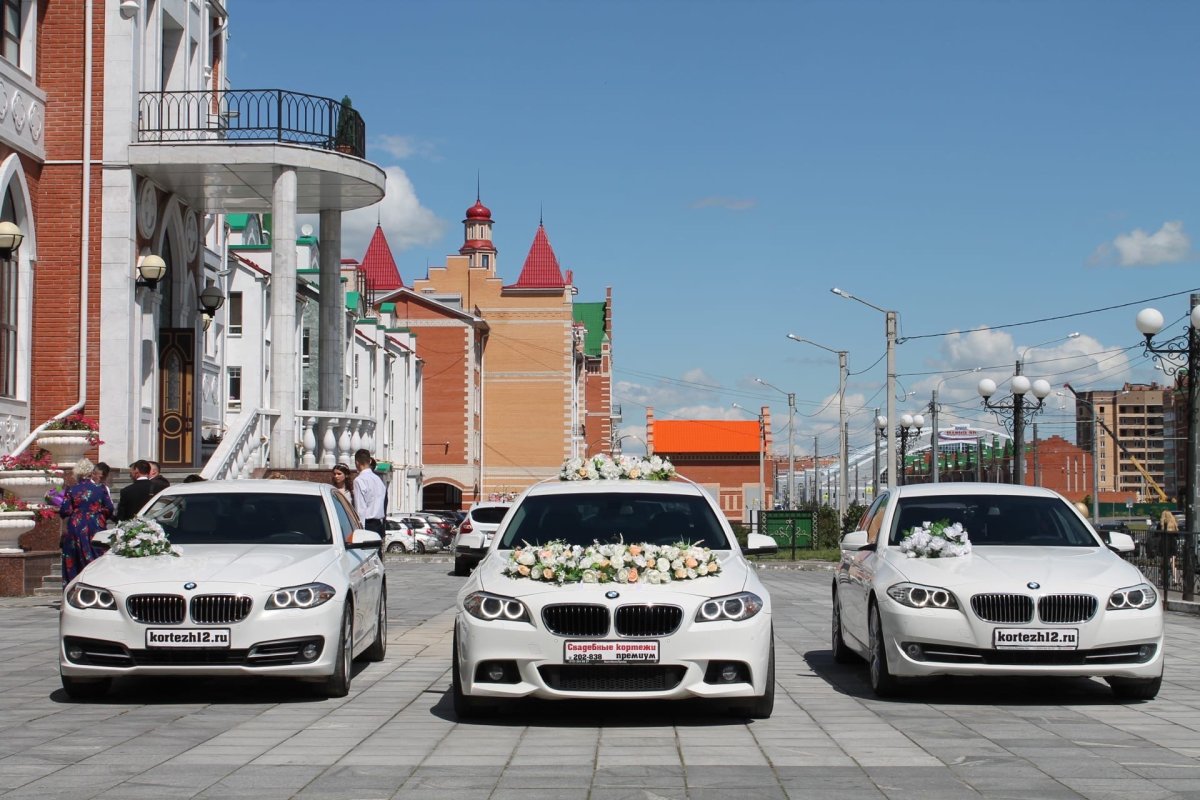 Свадебный кортеж BMW