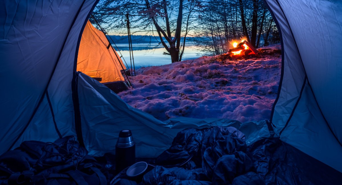 Вид из зимней палатки