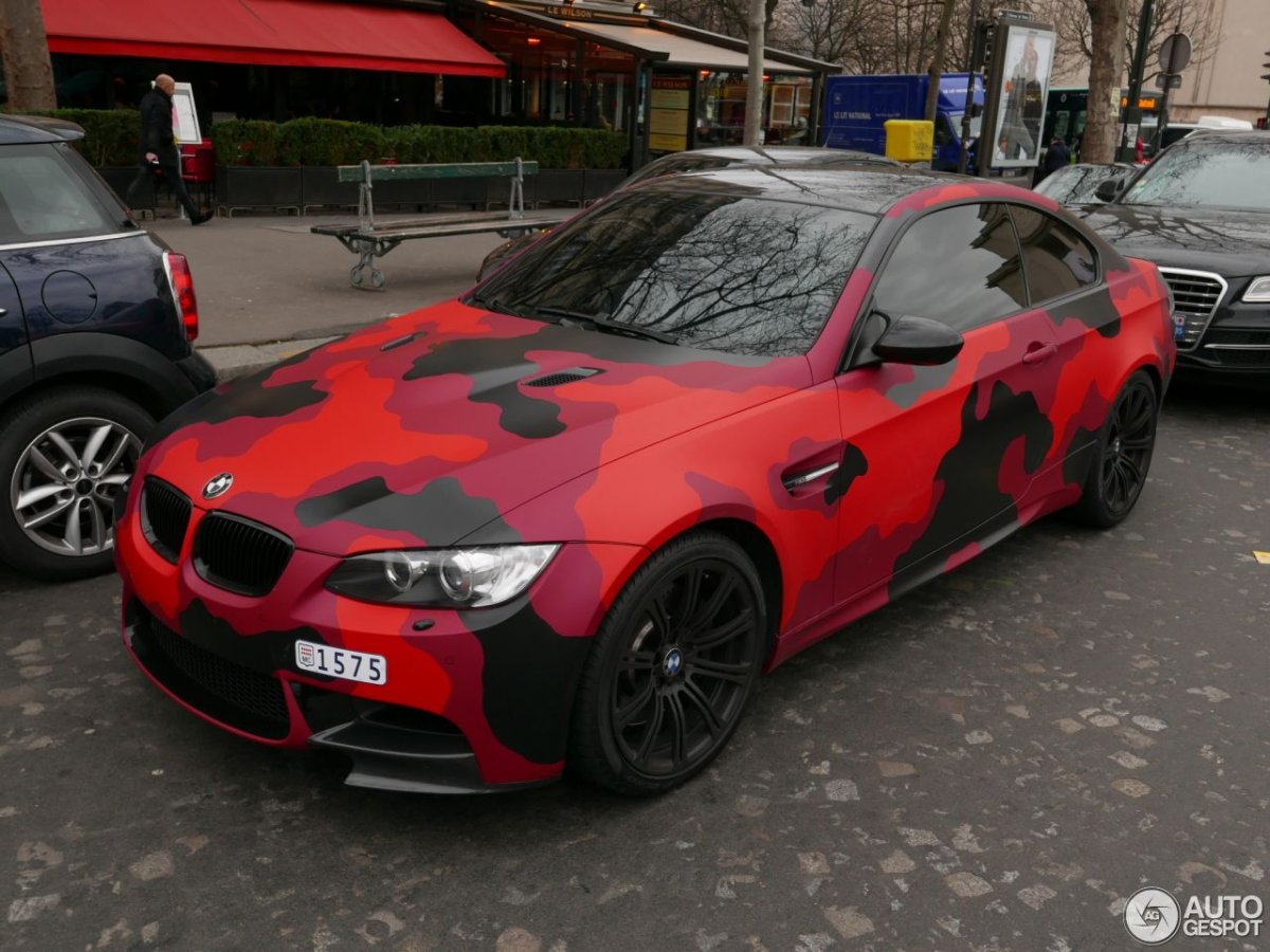 BMW m3 красный камуфляж