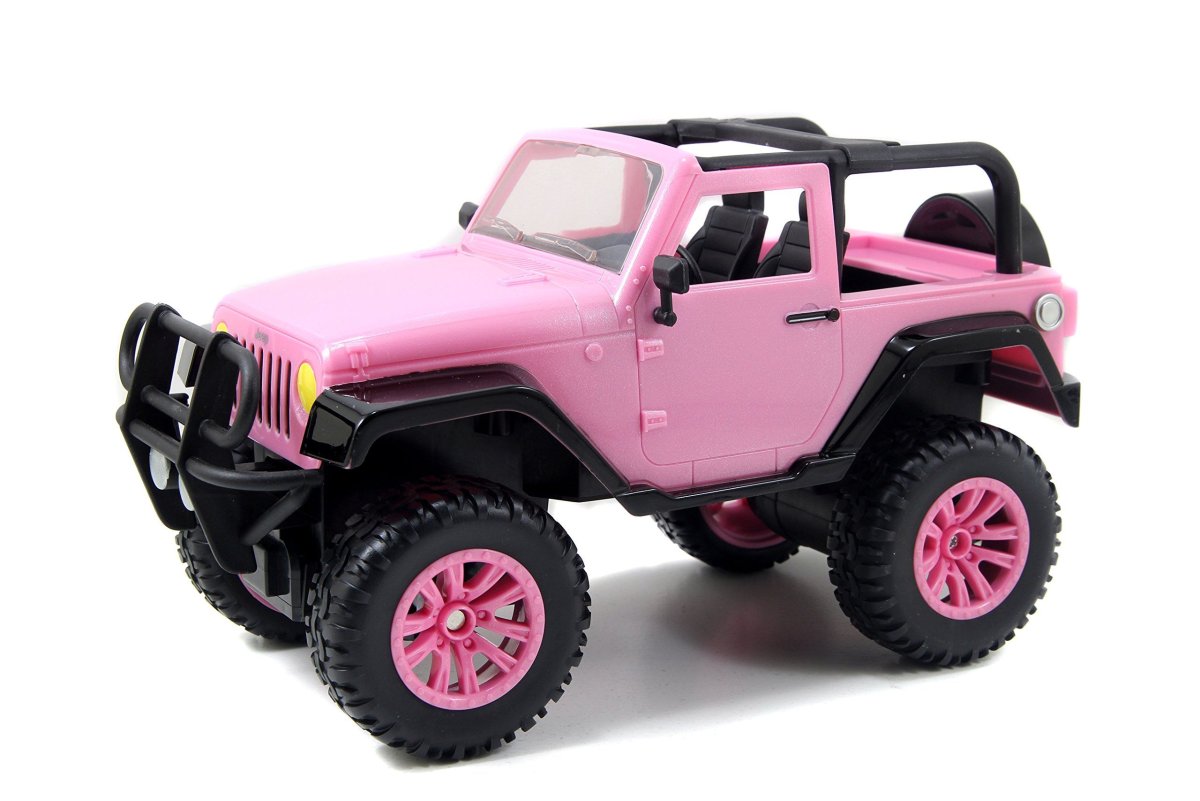Машинка на радиоуправлении Jada масштаб 1:16 GIRLMAZING Jeep розовая