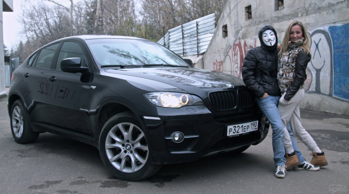 БМВ х5 с человеком