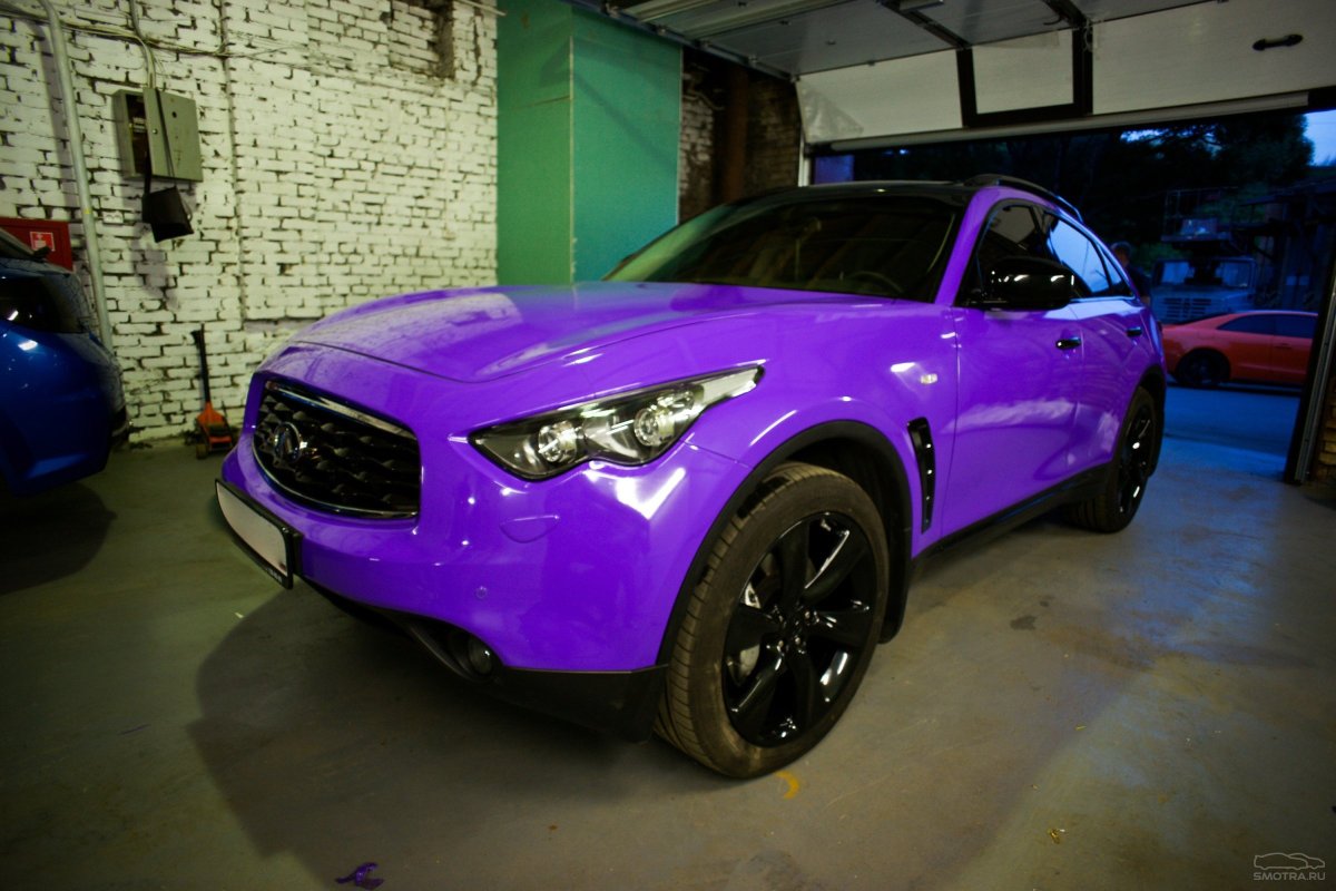 Infinity FX s50 фиолетовая пленка