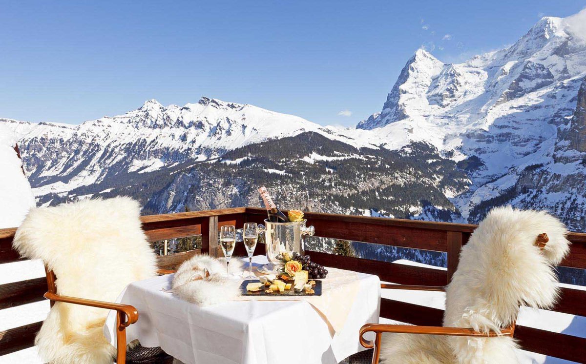 Отель в горах швейцарские Альпы