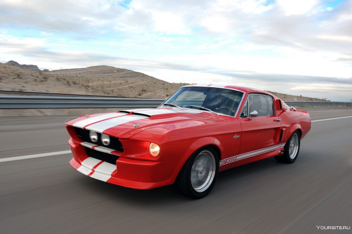 Ford Mustang 1967 пурпурный
