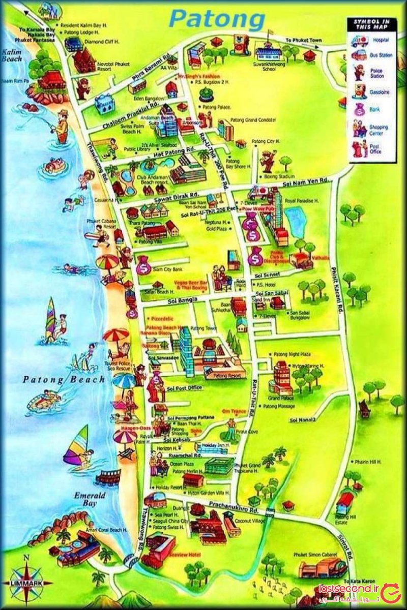 Туристическая карта Пхукета