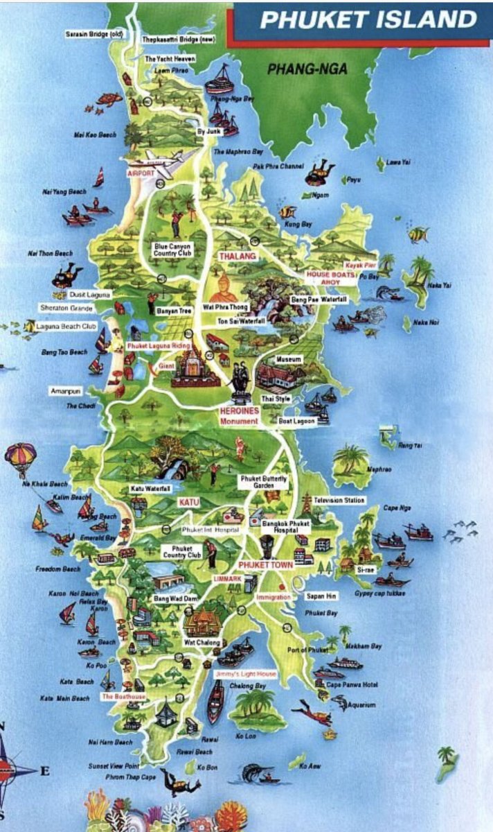 Тайланд карта Пхукета