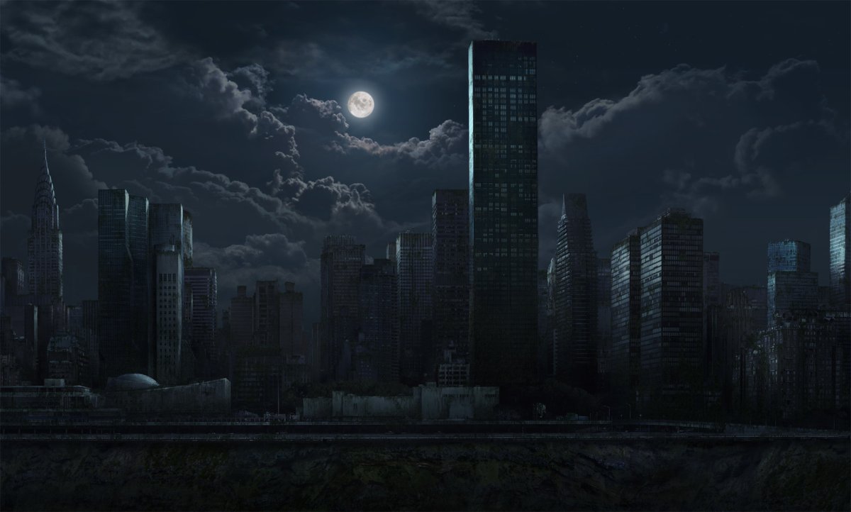 Темный страшный город
