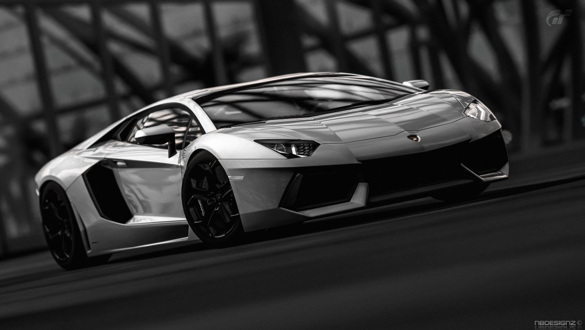 Lamborghini Aventador 4k Black