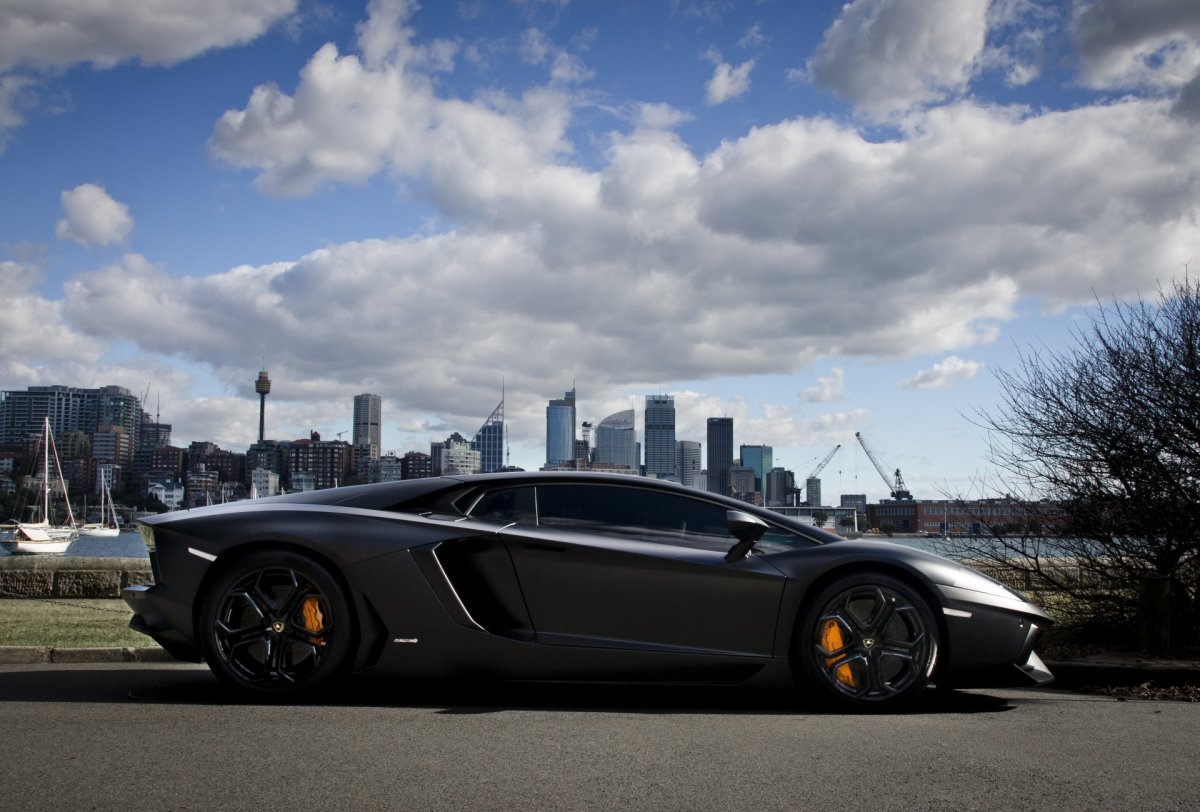 Lamborghini Aventador lp700 чёрный