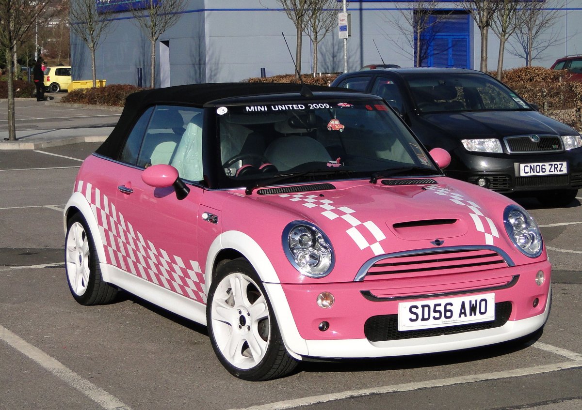 Mini Cooper розовый