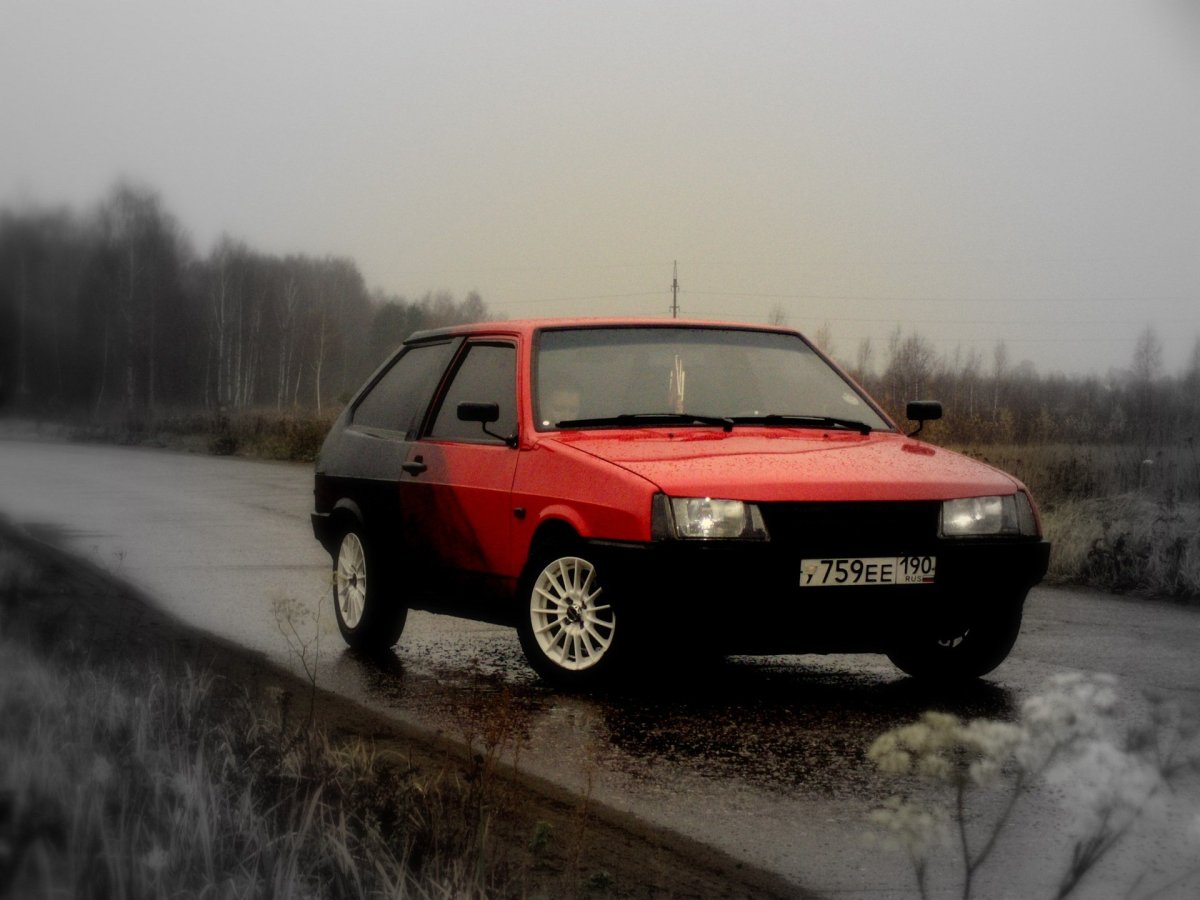 ВАЗ 2109 черно красная