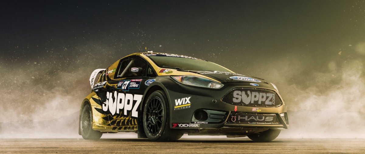 Rallycross event poster