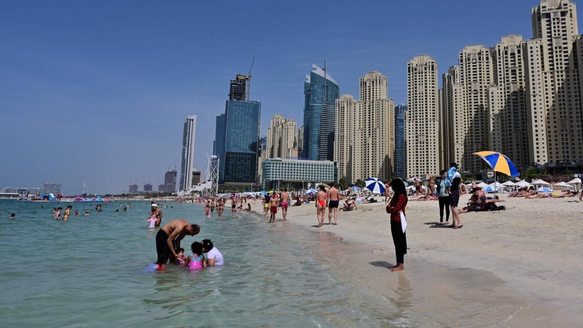 Пляж ОАЭ Jumeirah Beach Park