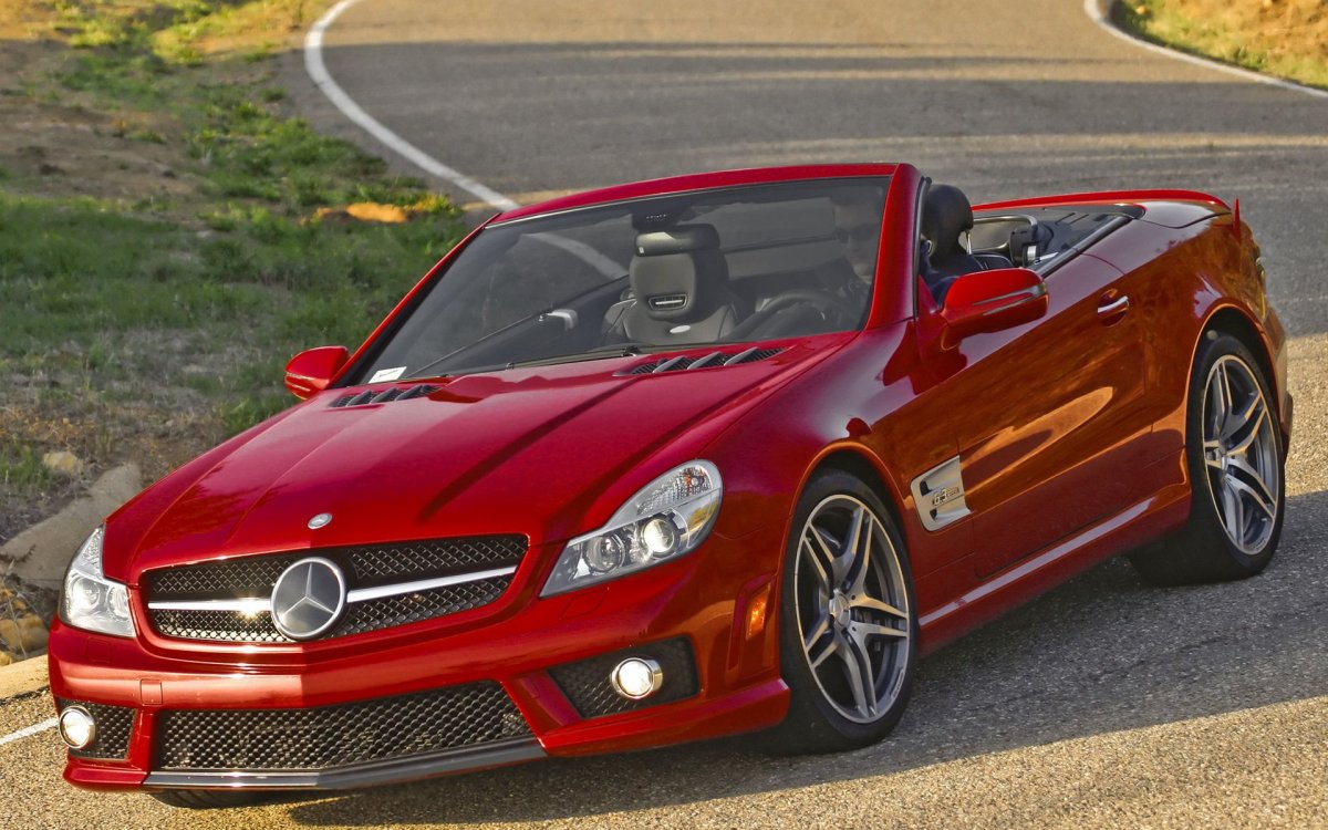 Mercedes-Benz sl63 AMG Cabrio Red