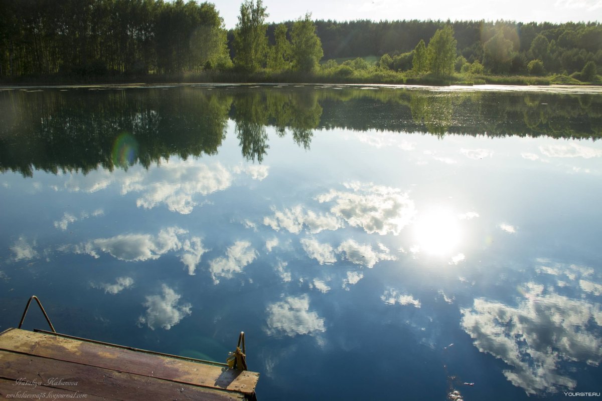 Озеро в Ворсме Нижегородской области голубое озеро