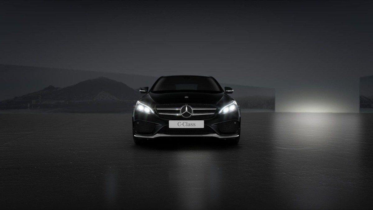 Mercedes w205 Black закат