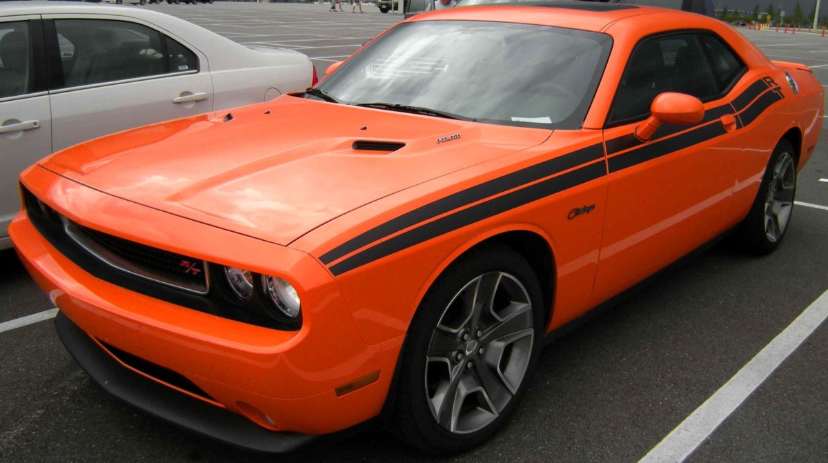 Dodge Challenger 2018 оранжевый