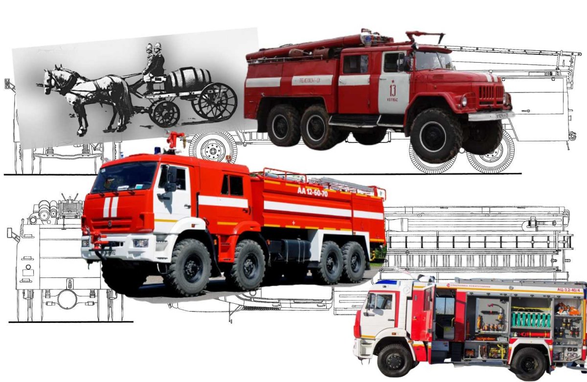 Эволюция пожарных машин