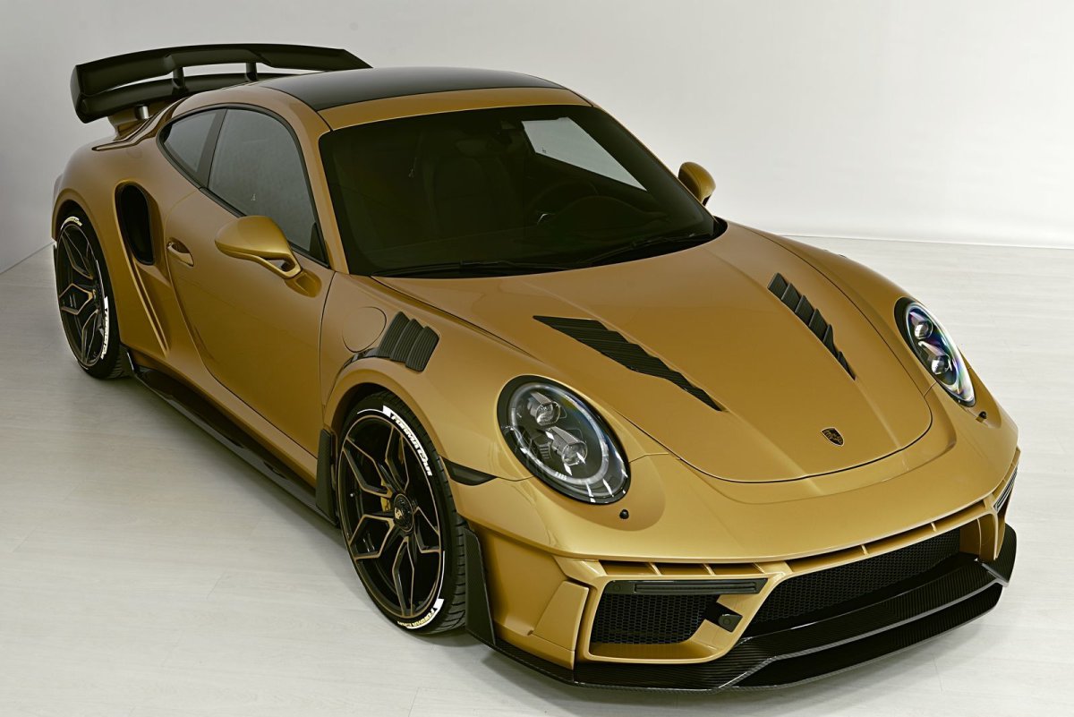 Porsche 911 Turbo s золотой