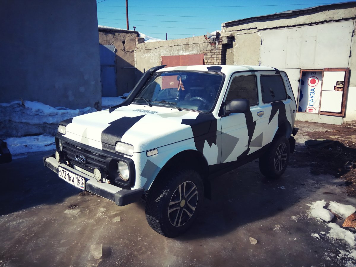 Нива белый камуфляж Раптор