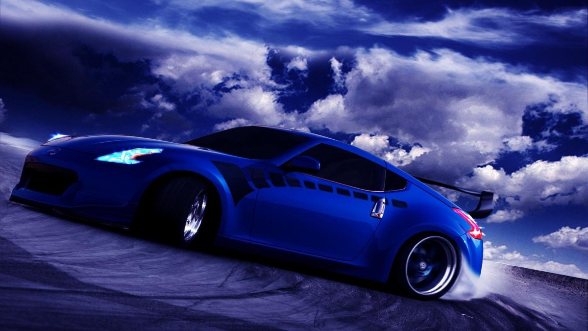 Nissan 350z Drift индиго цвет